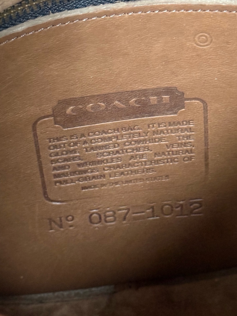 Vintage Coach NYC Tan Saddle Bag - Picture 8 of 12